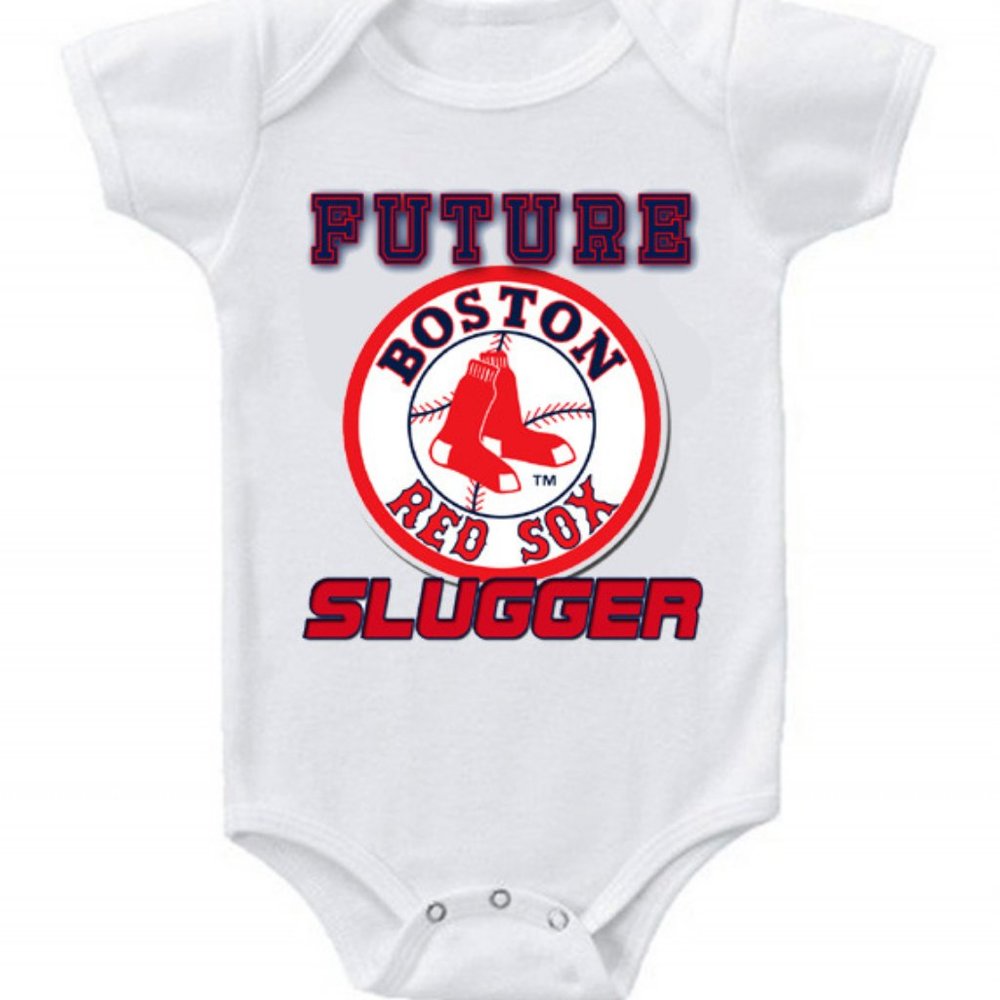 Cute Funny New Baby Bodysuit MLB Boston Red Sox